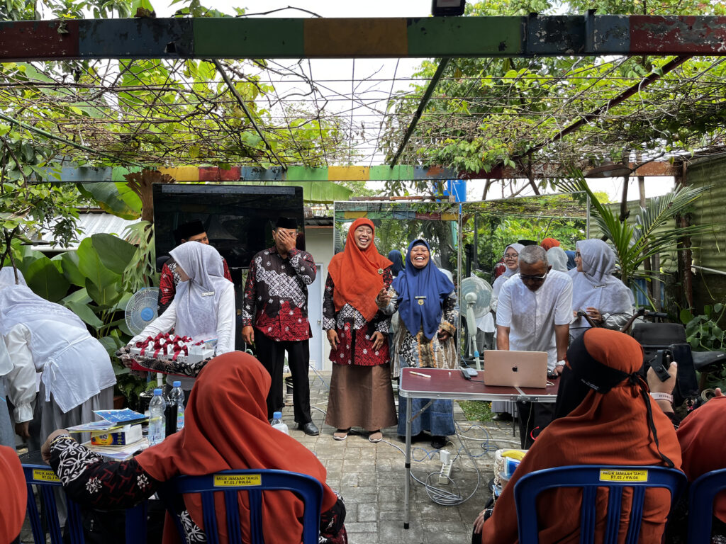 para kepala RA dari kabupaten bantul sangat antusias mengikuti acara studi tiru di Impianku Global Islamic Preschool & Kindergarten Malang