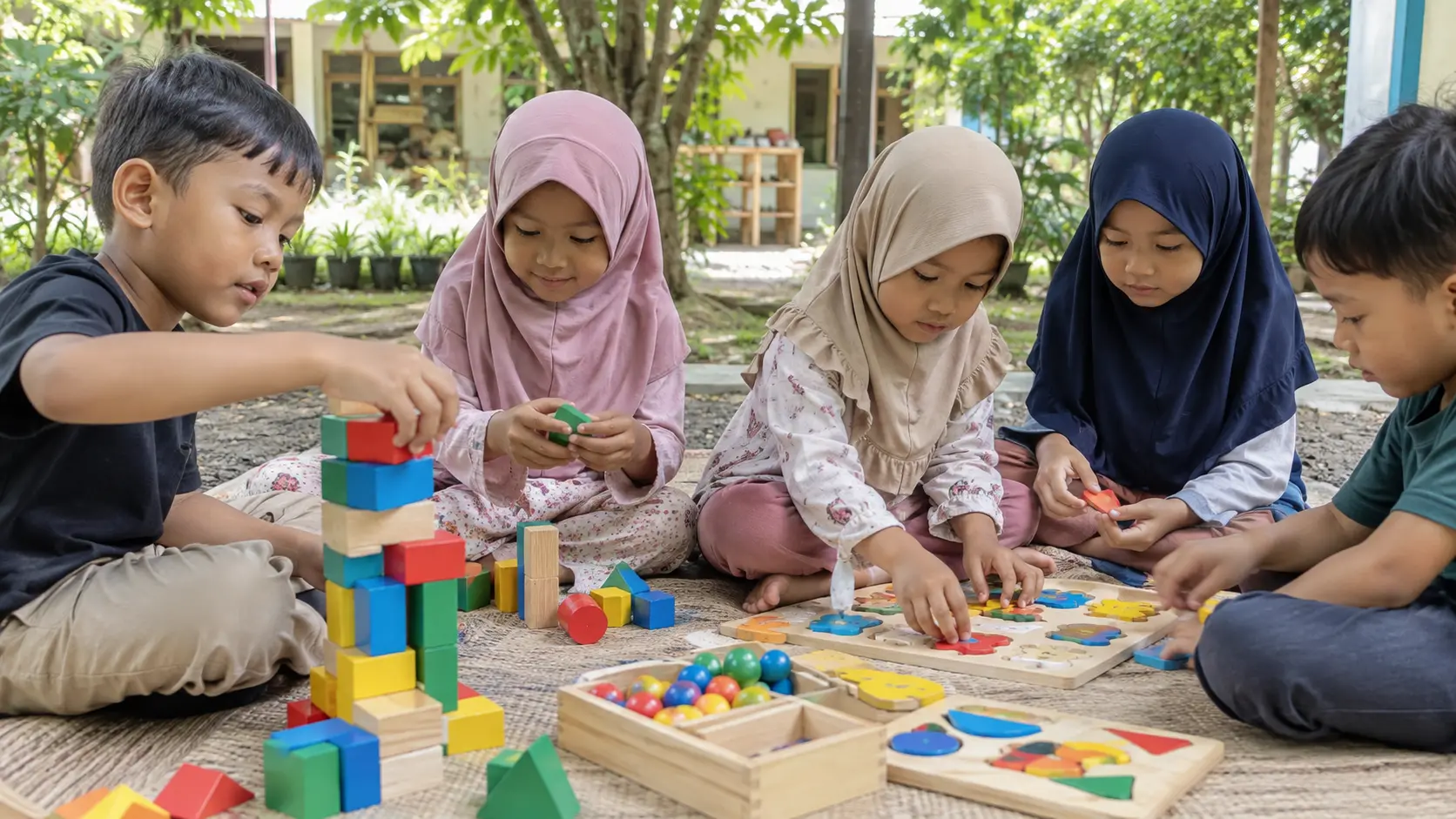 perkembangan kognitif anak usia 5-6 tahun saat bermain