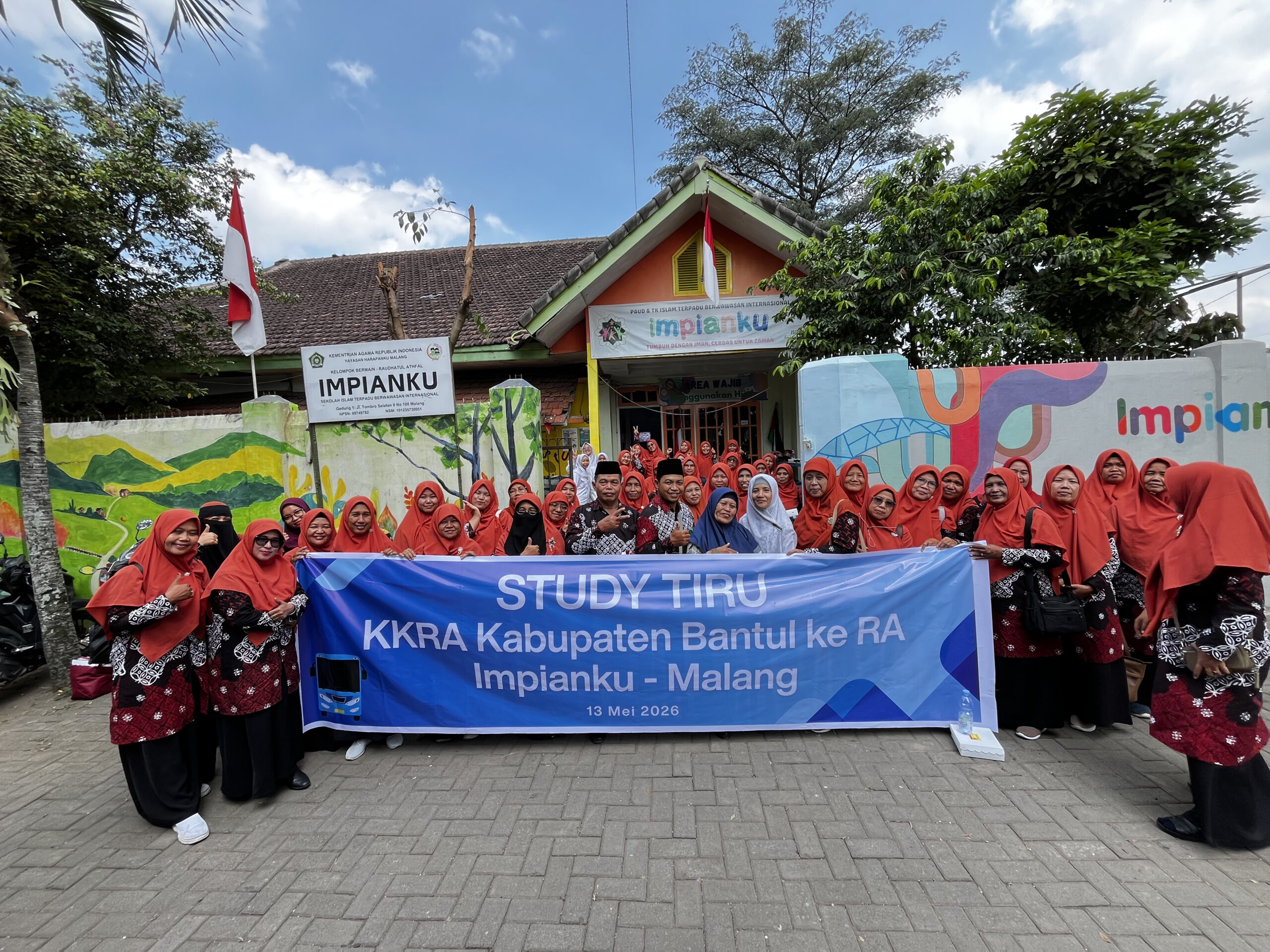 studi tiru kepala sekolah kabupaten bantul ke Impianku Global Islamic Preschool & Kindergarten Malang